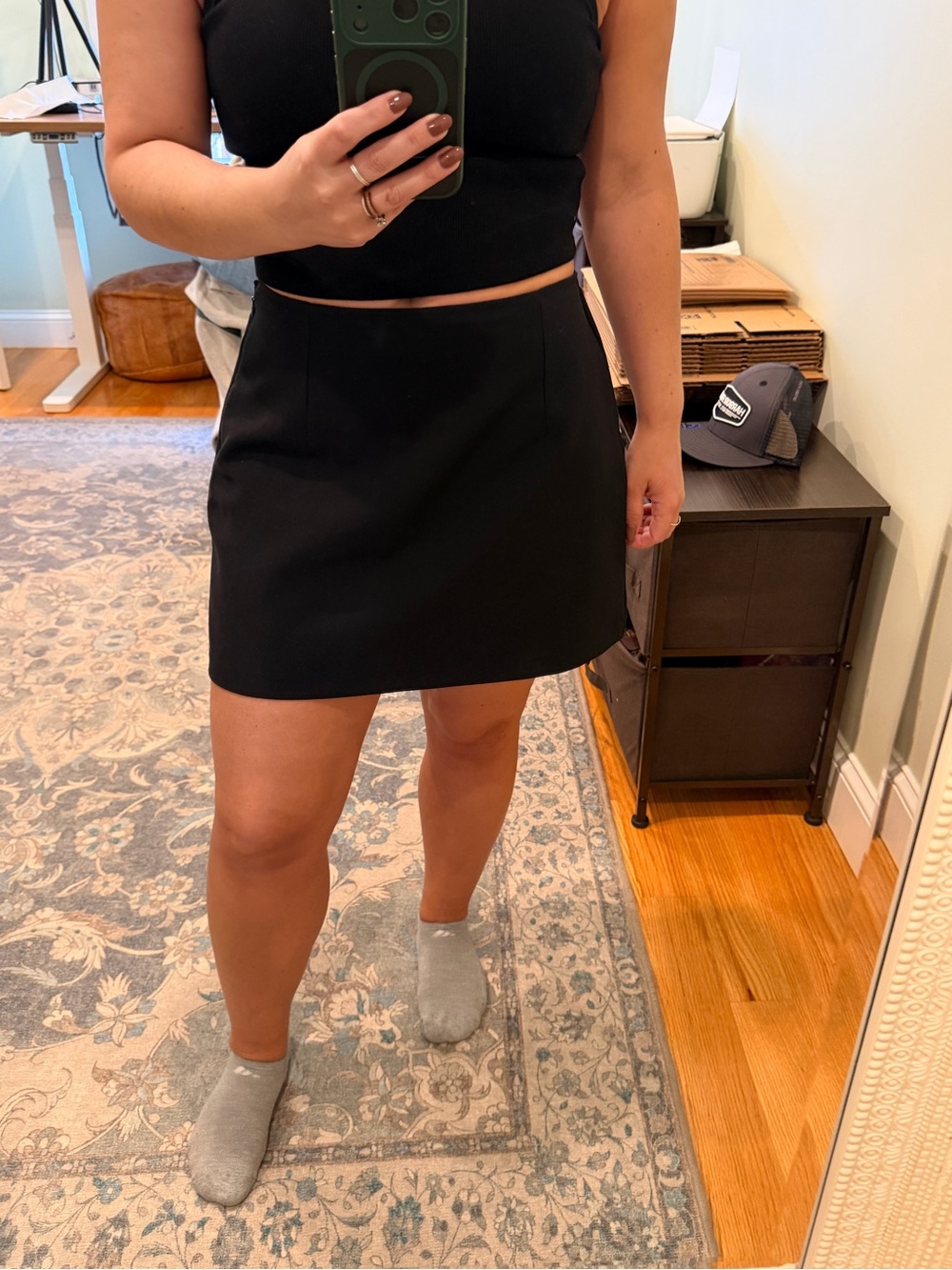 Black A-Line Mini Skirt - Classic Everyday Style